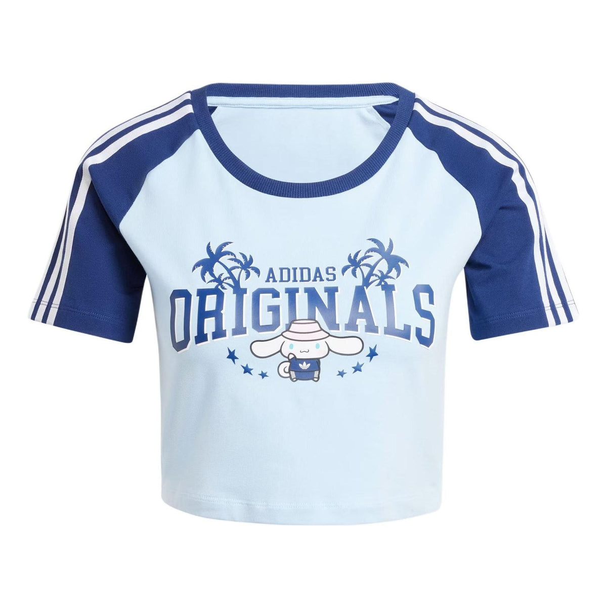 (WMNS) adidas Originals x Hello Kitty Graphic T-shirt Asia Sizing 'Blue' JH3175