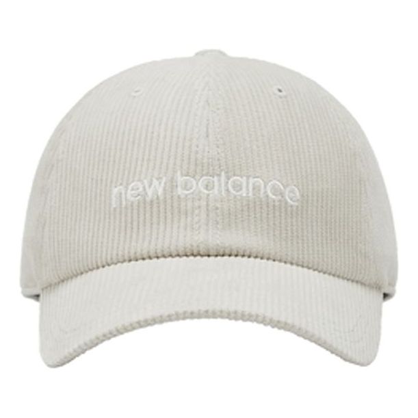 New Balance Wordmark Logo Corduroy Cap 'White' JACL1720SST
