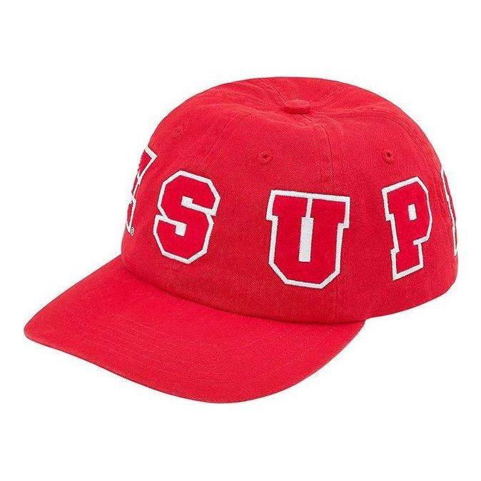 Supreme Spellout 6-Panel 'Red White' SUP-SS21-554