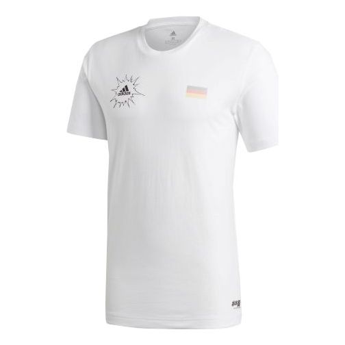 adidas Tsubasa Germany Soccer/Football Short Sleeve White FQ7638