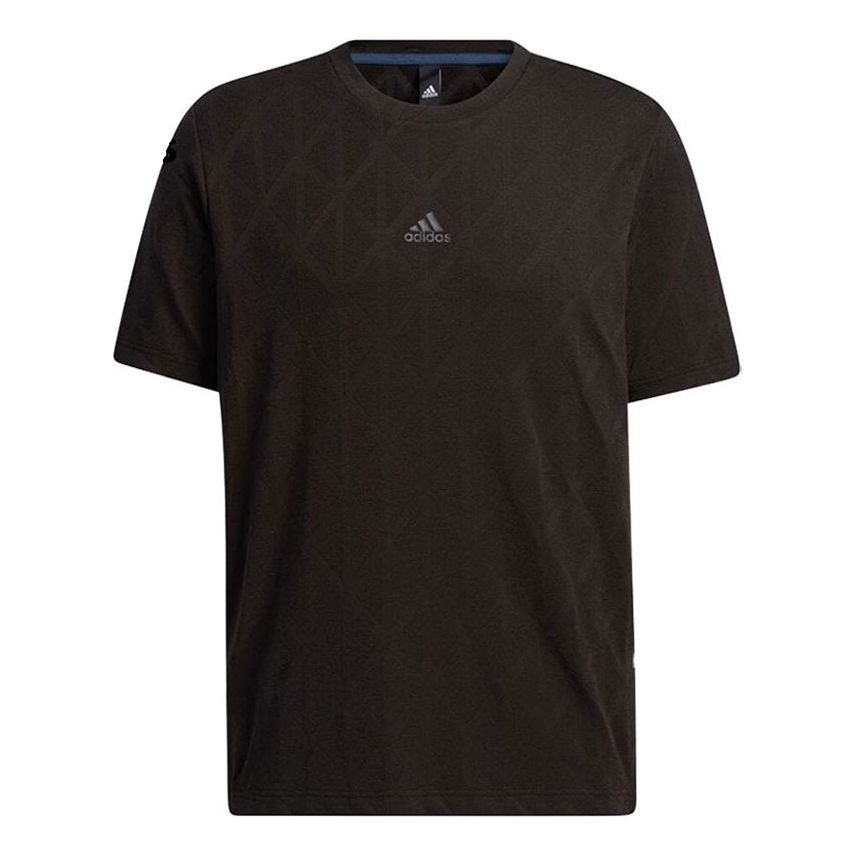 adidas Th Tee Techjaq Casual Sports Breathable Short Sleeve Black GP1010