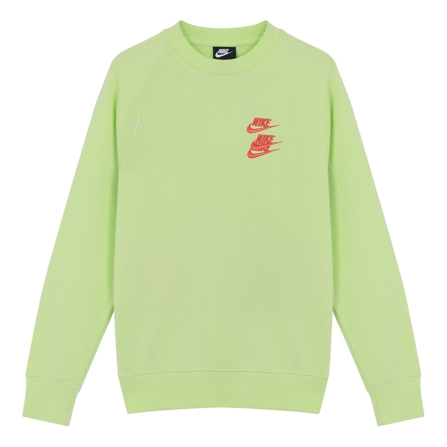 Men's Nike Embroidered Logo Round Neck Pullover Green DD0883-383