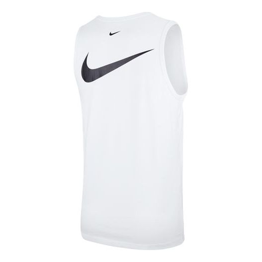 Nike Swoosh Casual Sports Printing Breathable Vest White CQ5293-100