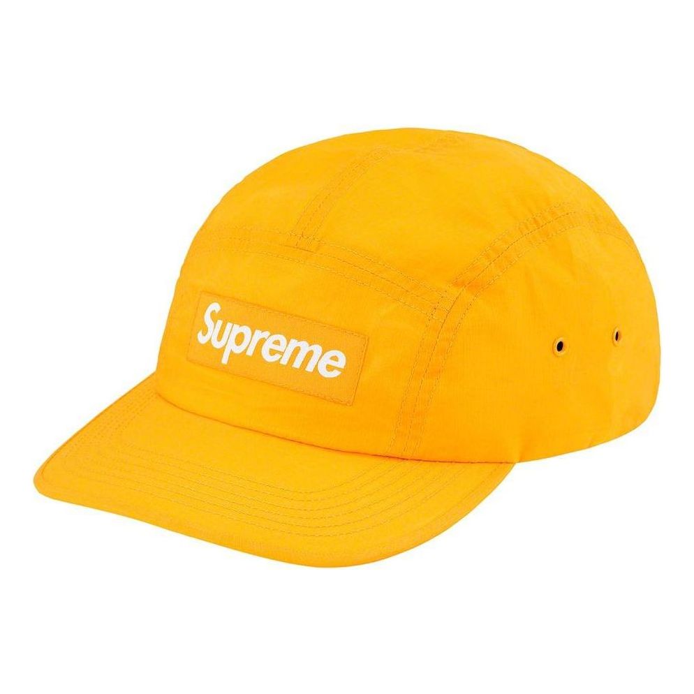 Supreme Dry Wax Cotton Camp Cap 'Yellow White' SUP-FW20-304