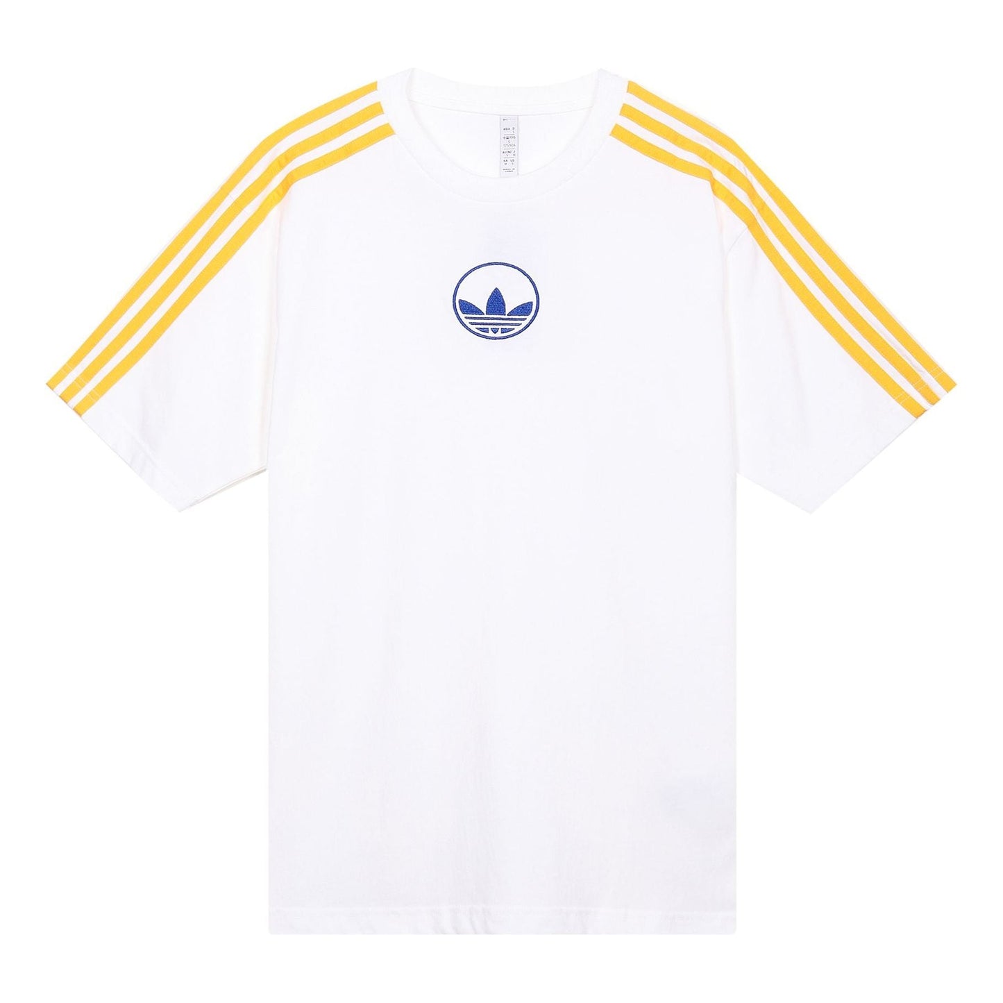 adidas originals 3 STRIPE CIRCLE Sports Short Sleeve White GD2122