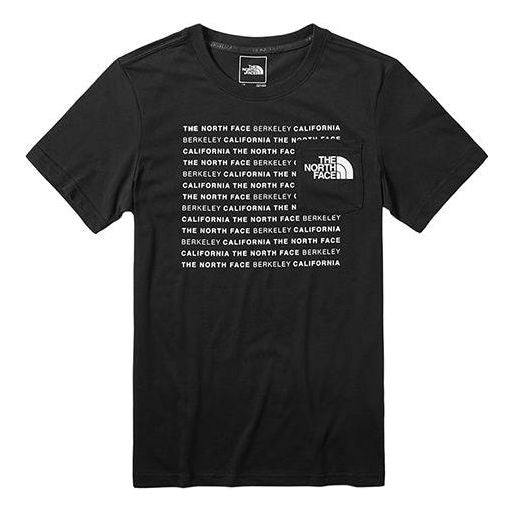 Men's THE NORTH FACE Quick Dry Round Neck Short Sleeve Black NF0A46J3JK3