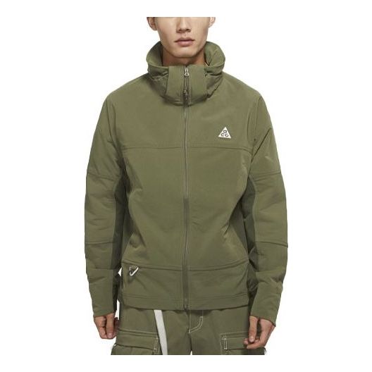 Nike x ACG sun Farer Outdoor Solid Color Sports Hooded Jacket Green DH3104-222