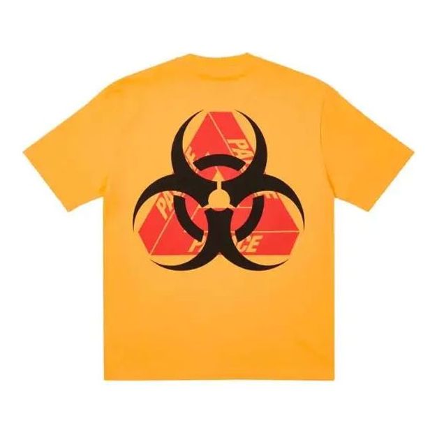 PALACE BIO HAZARD T-SHIRT ORANGE Triangle Back Pattern Logo Short Sleeve T-Shirt P20TS152