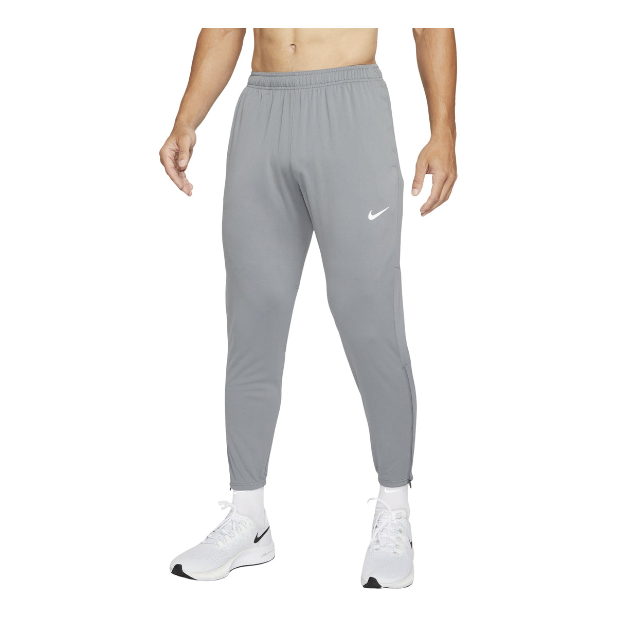Men's Nike Sports Fitness Training Running Knit Long Pants/Trousers Gray DD5004-084