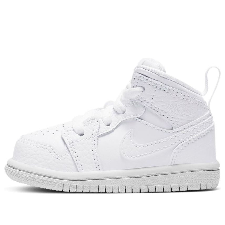 (TD) Air Jordan 1 Mid 'Triple White' 640735-130