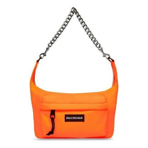 (WMNS) Balenciaga Raver Medium Bag With Chain 'Fluo Orange' 7410802AACO7526