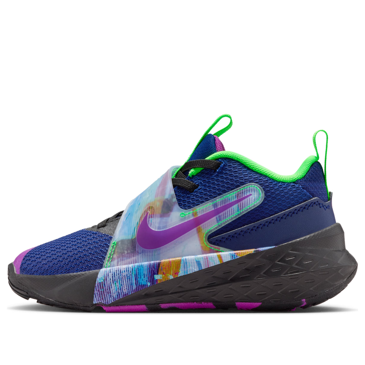 (PS) Nike Team Hustle D 12 'Blue Void Vivid Purple Green Strike' HV2290-400