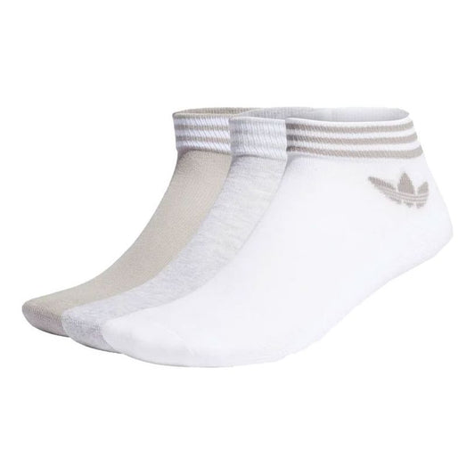 adidas Unisex Sports Socks Unisex 3 Packs Multi-Color 'White Gray Cream' H32341