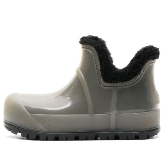 (WMNS) UGG Clear Short Rain Boot 'Black' 1132070-BLK