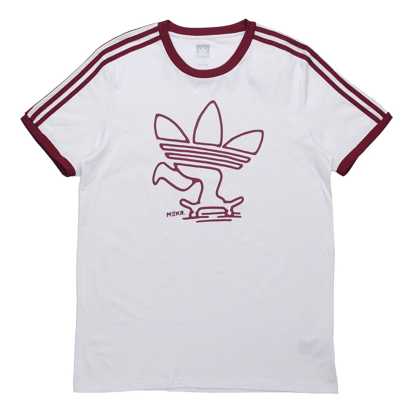adidas originals Meka Tre Tee Creative Logo Short Sleeve White EC4884