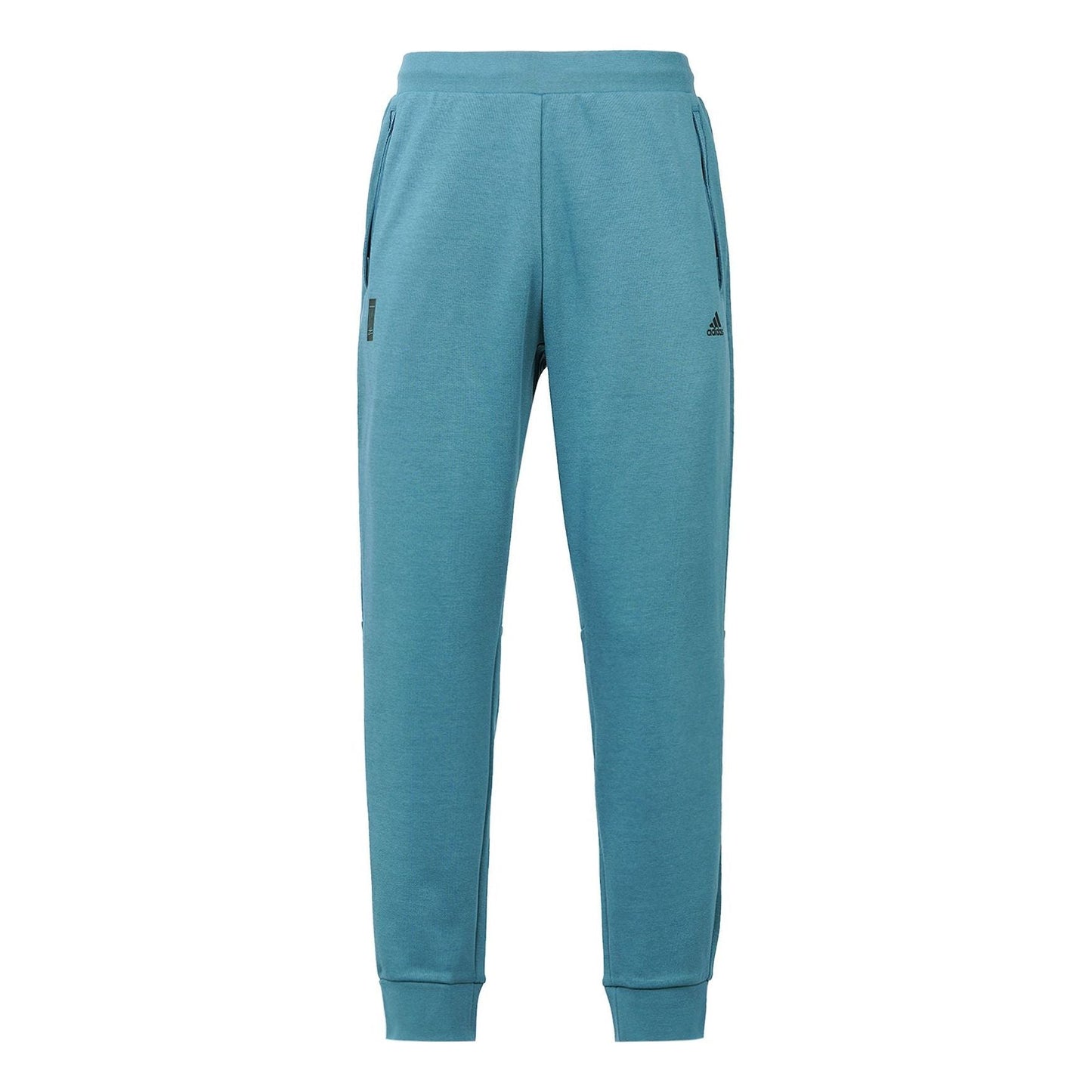 Men's adidas Wj Kn Reg Pnt Martial Arts Series Solid Color Running Sports Bundle Feet Long Pants/Trousers Blue H39292