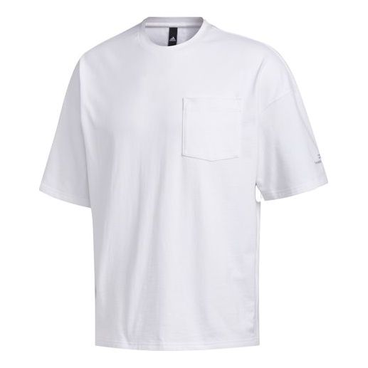 adidas M Mh Loose Tee Sports Short Sleeve White GC9948