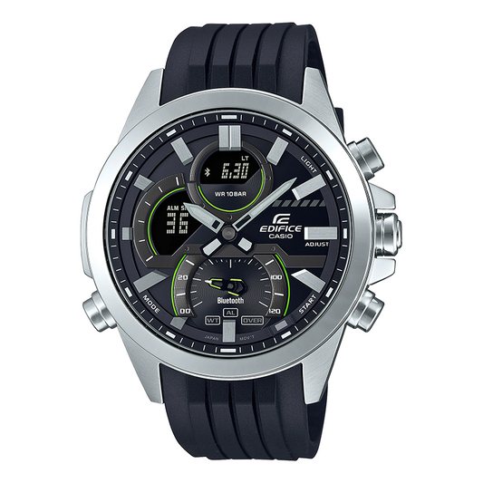 Men's CASIO edifice Series 2022 Luminous Stainless Steel Strap Watch Mens ECB-30P-1A