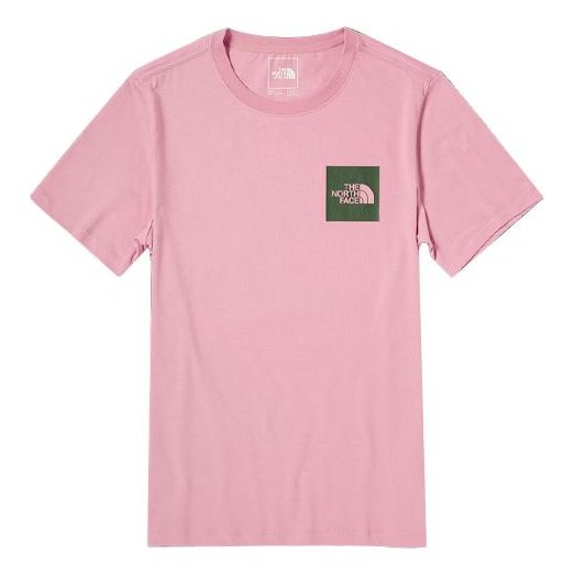 THE NORTH FACE Outdoor Casual Short Sleeve Couple Style Pink 5B3E-ZCF