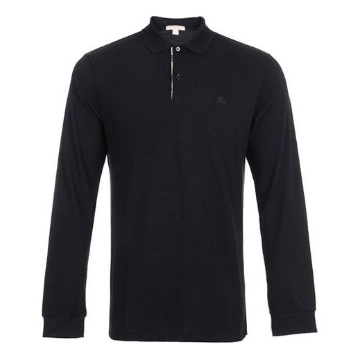 Burberry Printing Long Sleeve Polo Male Black 39821641