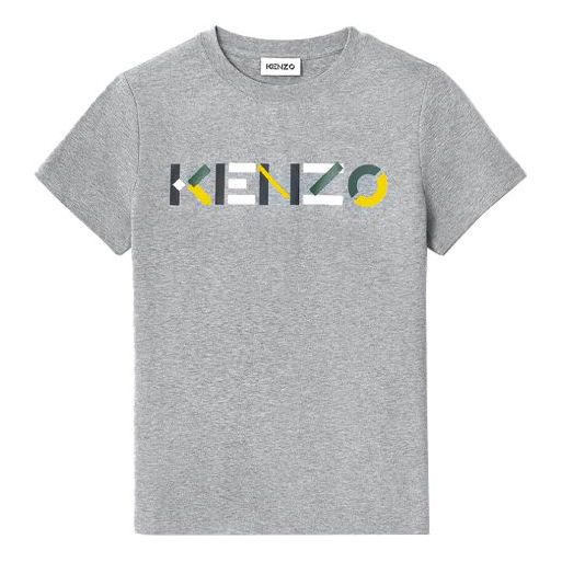 KENZO SS21 Logo Printing Round-neck Grey FB52TS8404SA-95