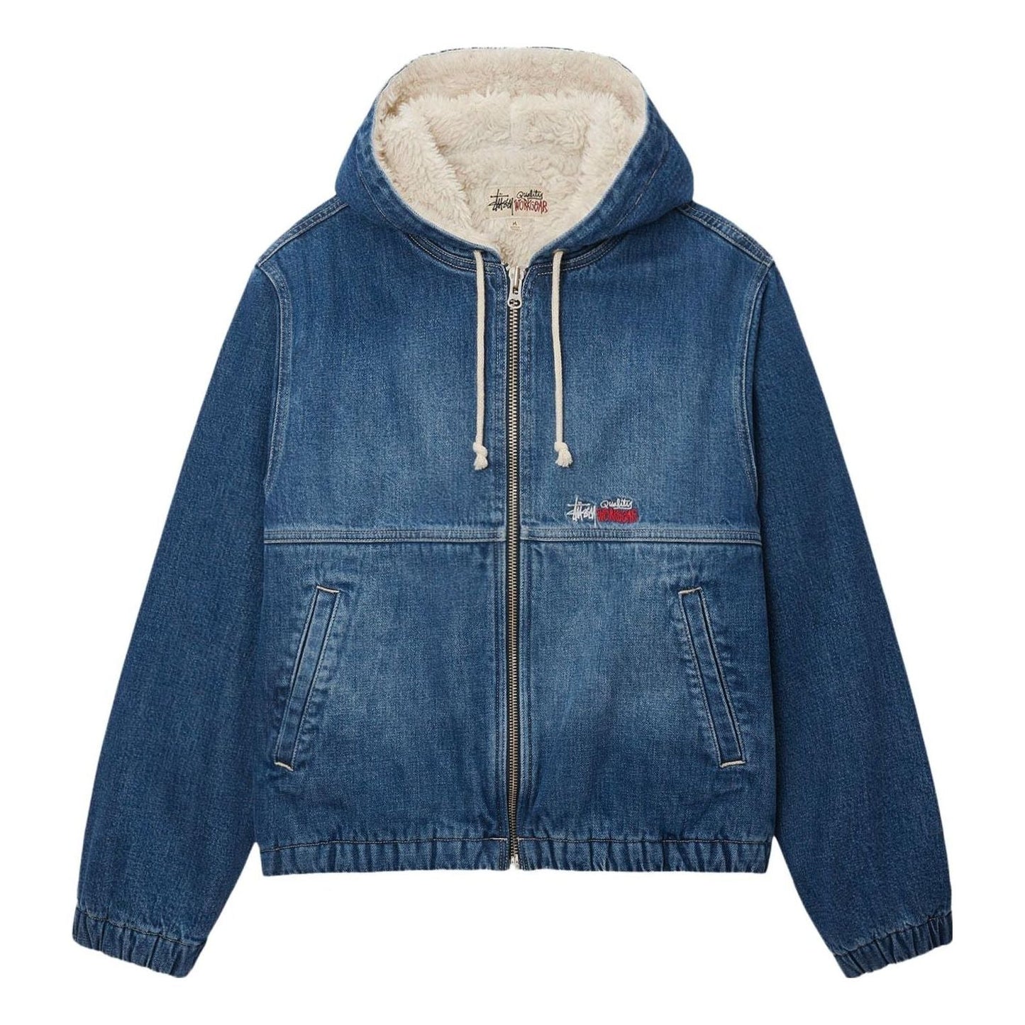 Stussy Denim Sherpa Work Jacket 'Blue' 115725