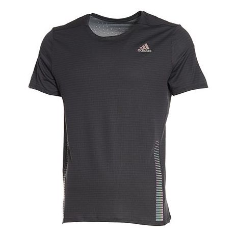 Men's adidas 25/7 TEE CHILL Running Sports Short Sleeve Black FI8004