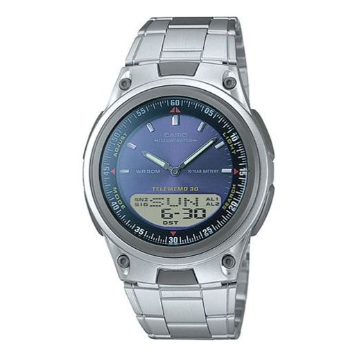 Casio Standard Analog-Digital Watch 'Silver Blue' AW-80D-2A2021