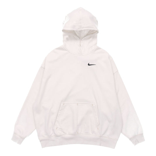 (WMNS) Nike Embroidered Logo Loose Hoodie Autumn White DM6202-030