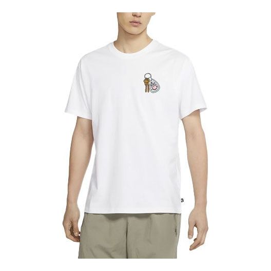 Nike SB Skateboard Round Neck Pullover Short Sleeve White DD1307-100