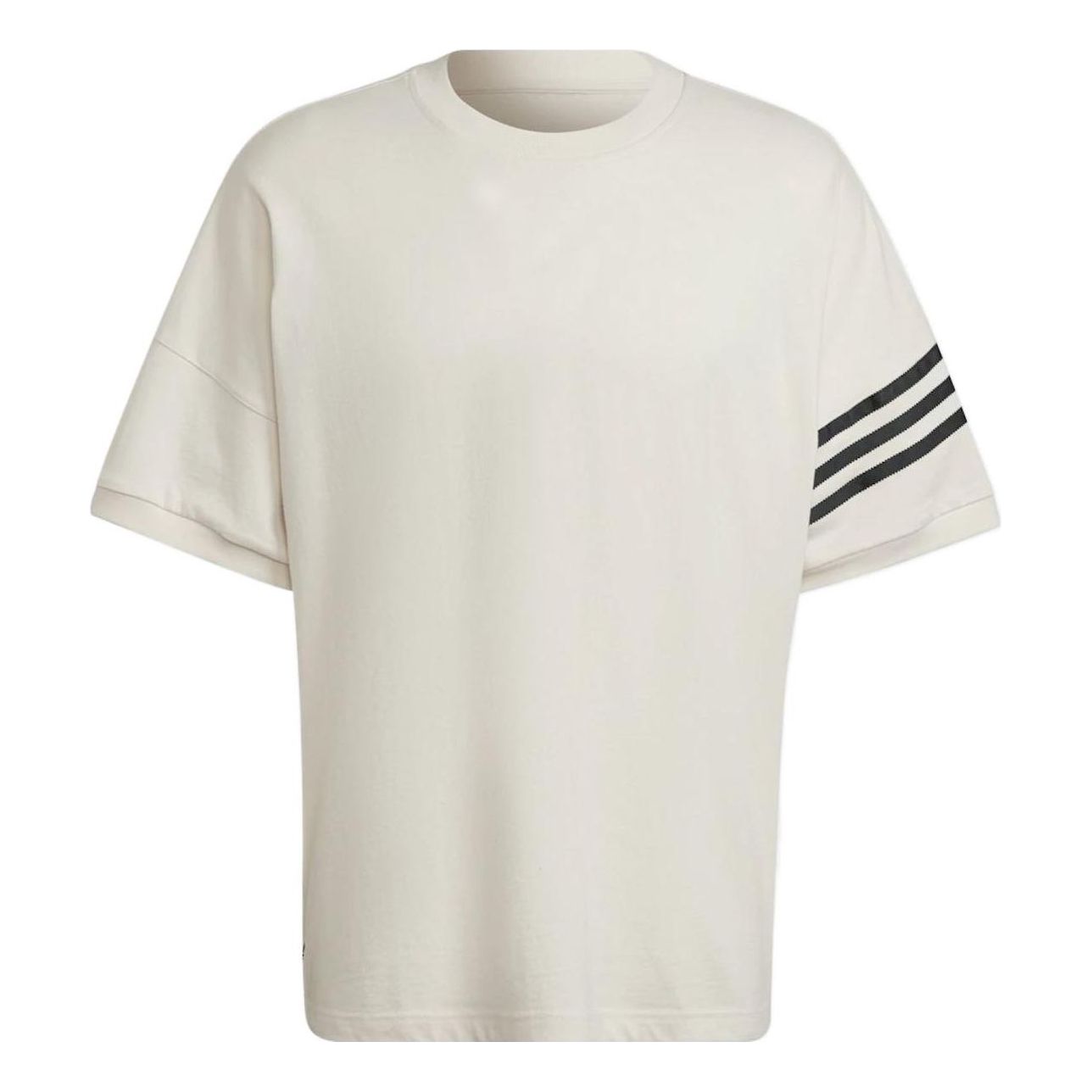 adidas Stripe Casual T-Shirt Asia Sizing 'White' HM1874