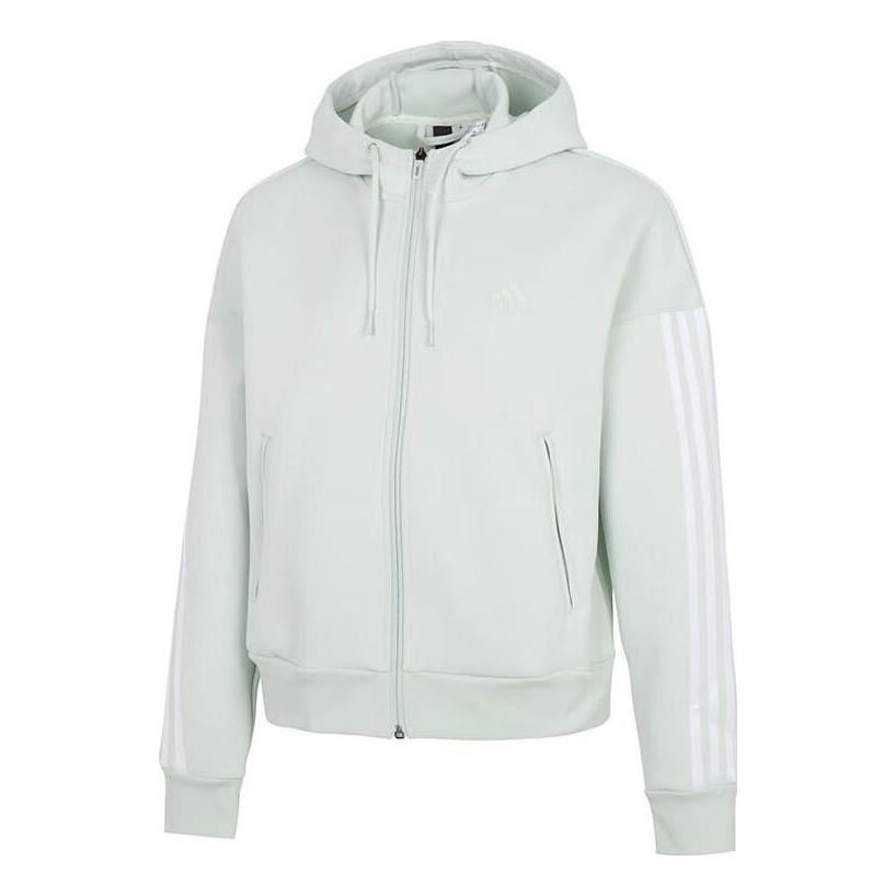 (WMNS) adidas Must Have Knit Jacket Asia Sizing 'White' HM7051