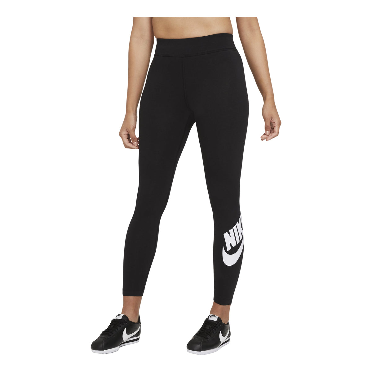 (WMNS) Nike Sportswear Essential Casual Sports High Waist Gym Yoga Leggings Black CZ8529-010