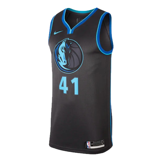 Nike NBA Dirk Nowitzki City Edition Swingman Dallas Mavericks Jersey 'Black' AJ4604-060