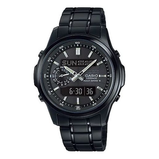 CASIO Solar Powered Mens Black Analog/Digital Combo LCW-M300DB-1AJF
