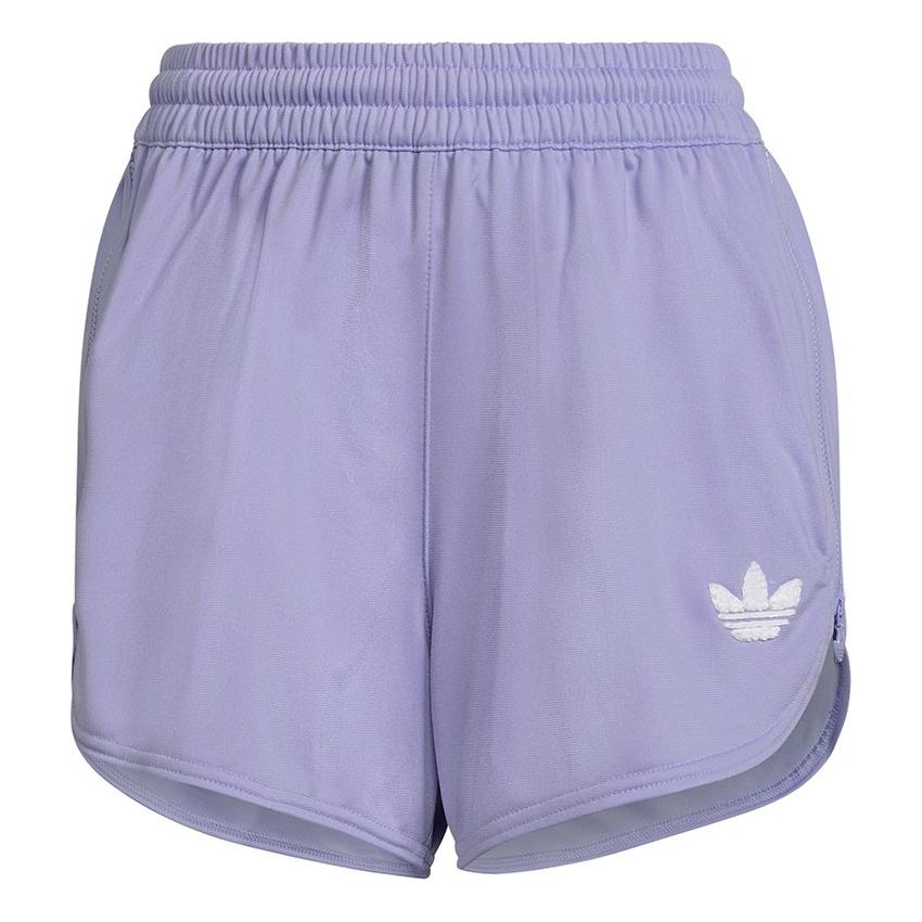 (WMNS) adidas originals Shorts Embroidery Shorts Purple H15806
