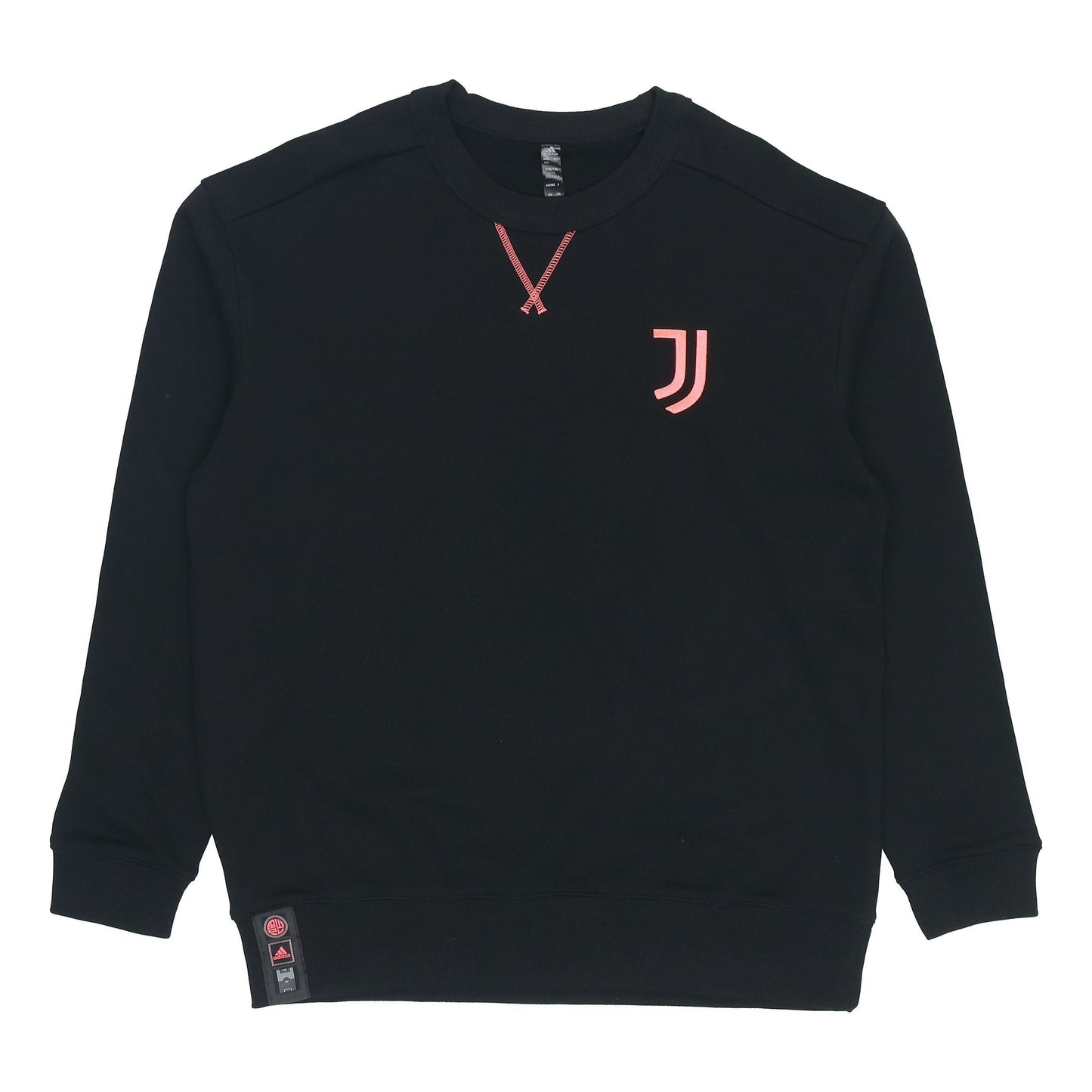 adidas Juve Lny Cr Swt limited Juventus Embroidered team logo Soccer/Football Sports Pullover Black H67143