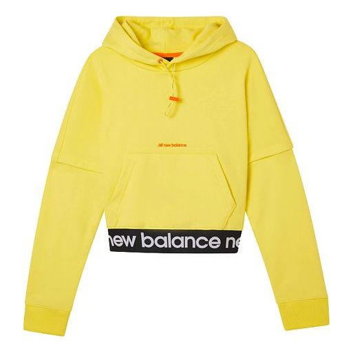 (WMNS) New Balance hooded Casual Yellow AWT03362-YL