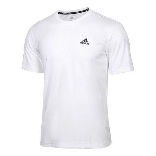 adidas Tennis Sports Round Neck Short Sleeve White AZ4077