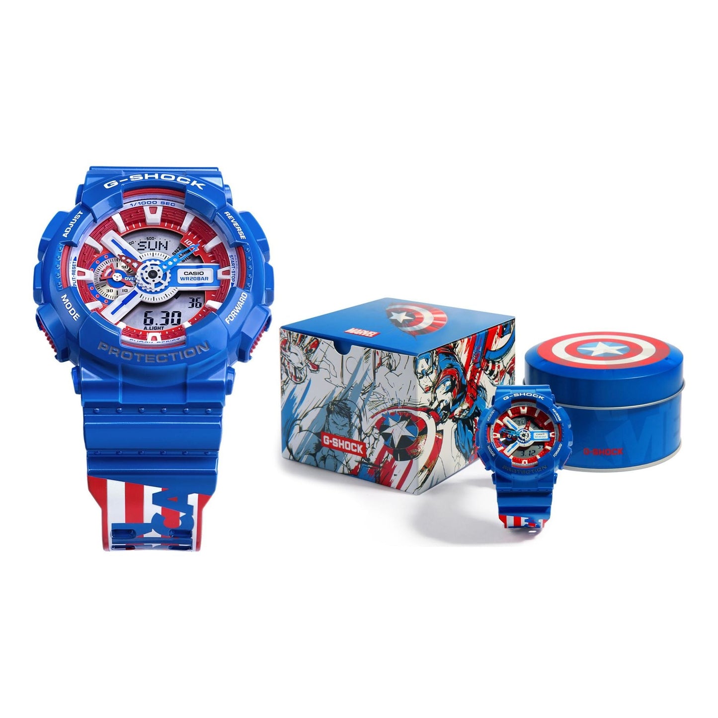 CASIO G-Shock Analog-Digital 'Blue' GA-110CAPTAIN-2PR