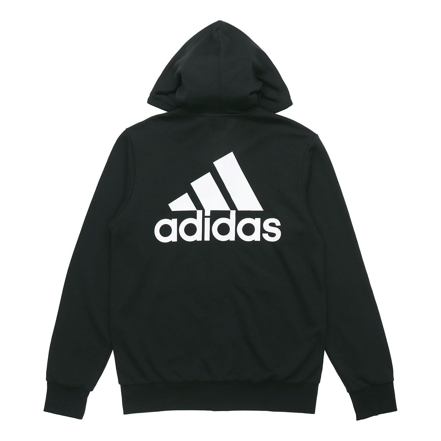 adidas Logo hooded Zipper Athleisure Casual Sports Knit Jacket Black GK9044