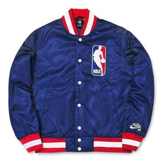 Nike SB x NBA Bomber Crossover Skateboard Jacket 'Blue' AH3393-455
