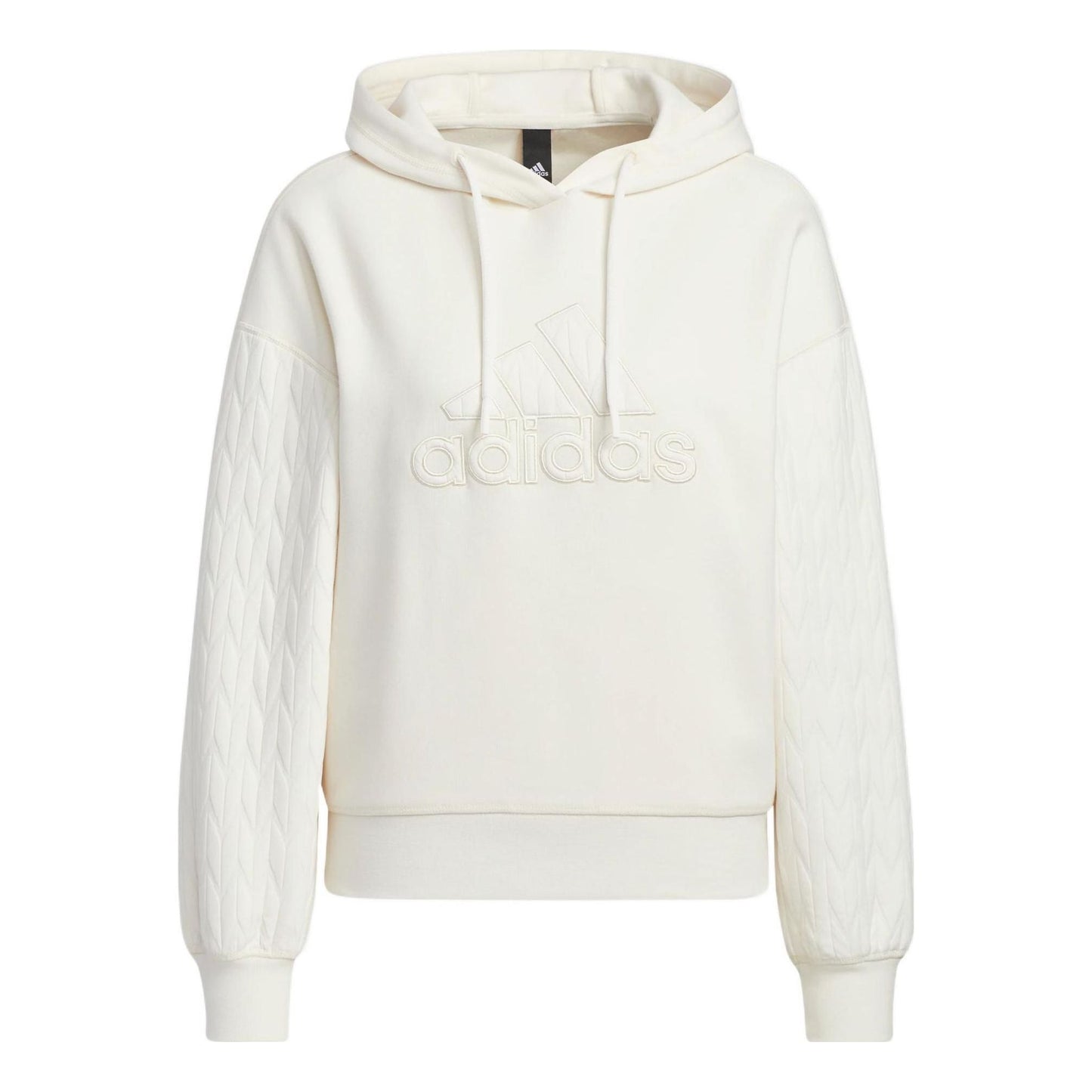 (WMNS) adidas Met Hoodie Asia Sizing 'White' HM7104