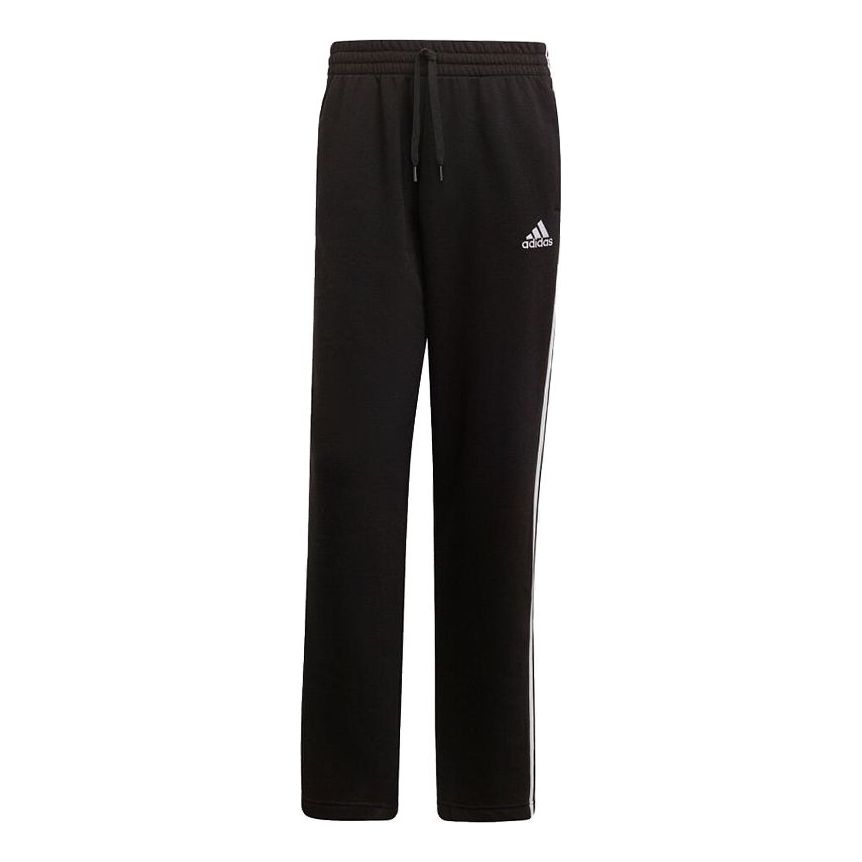 Men's adidas Classic Straight Casual Sports Knit Long Pants/Trousers Black GK9267