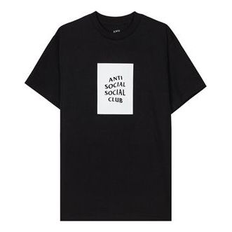 ANTI SOCIAL SOCIAL CLUB Unisex Box Logo Tee Black AST205