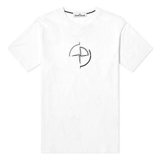 Men's STONE ISLAND Short Sleeve White 72152NS89-V0001