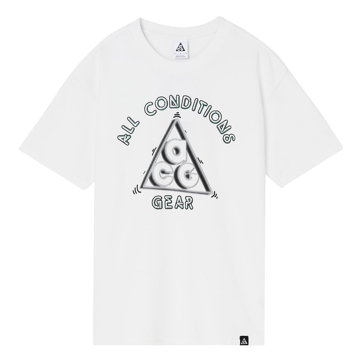 Nike x ACG Outdoor Sports Alphabet Printing Short Sleeve White DD8811-121