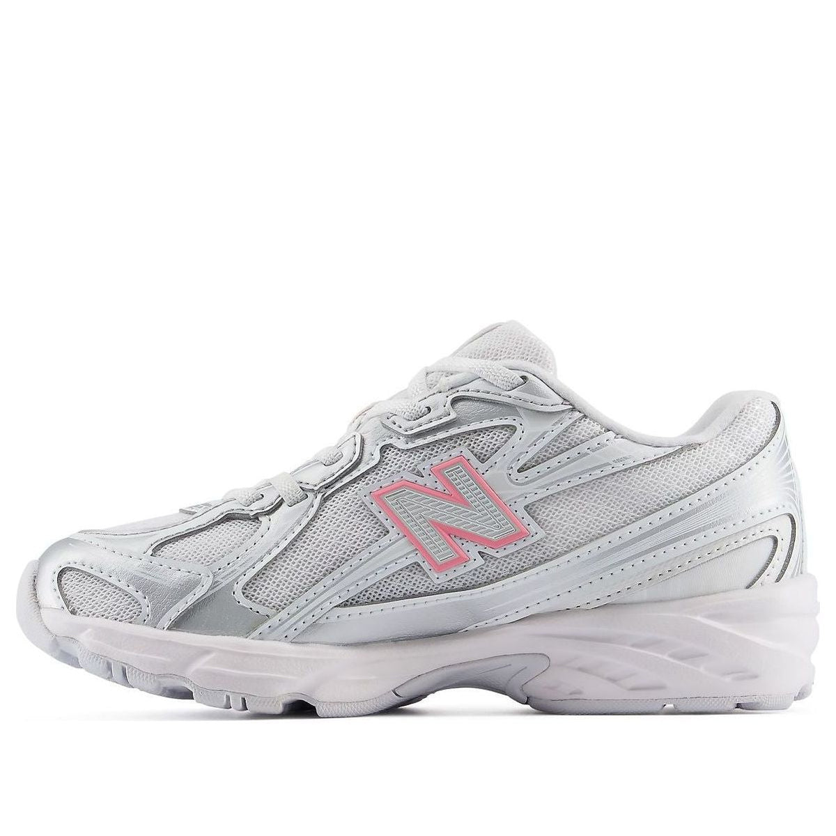 (PS) New Balance 740 Bungee Lace 'Silver Metallic Signal Pink' P7403DB