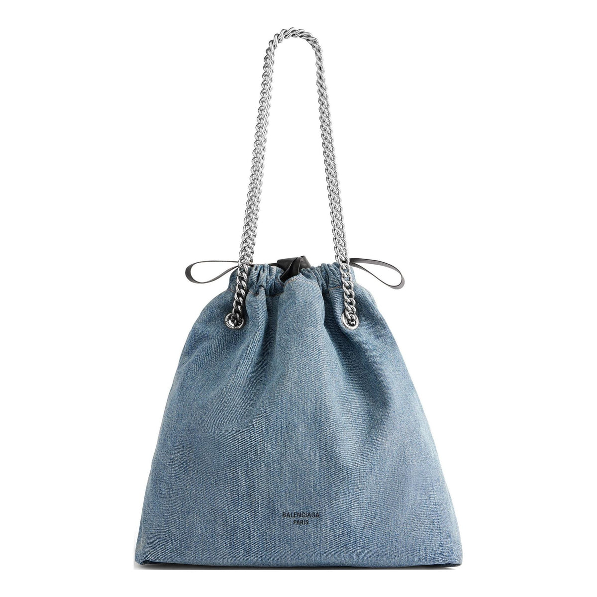 (WMNS) Balenciaga Crush Medium Tote Bag Denim 'Blue' 7429412AAYA4661