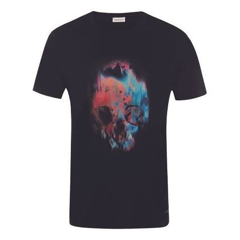 Alexander McQueen Men's Sprayed Skull Black 595650QOZ600901